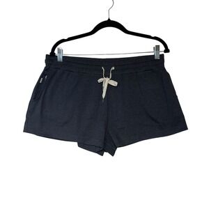 Vuori Halo Performance Shorts Charcoal Heather Gray VW339 Soft Athletic Womens L